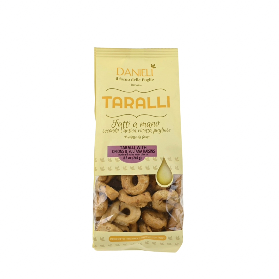 Danieli Taralli -Cipolla e Uvetta - with Onions and Sultana Raisins