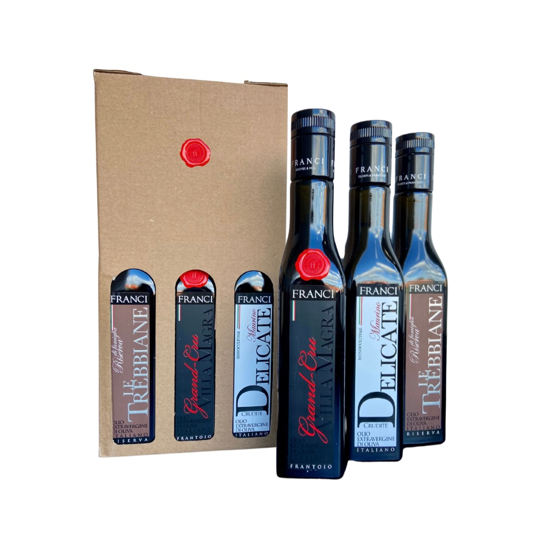 Frantoio Franci Gift Set in Gift Box (3 bottles)