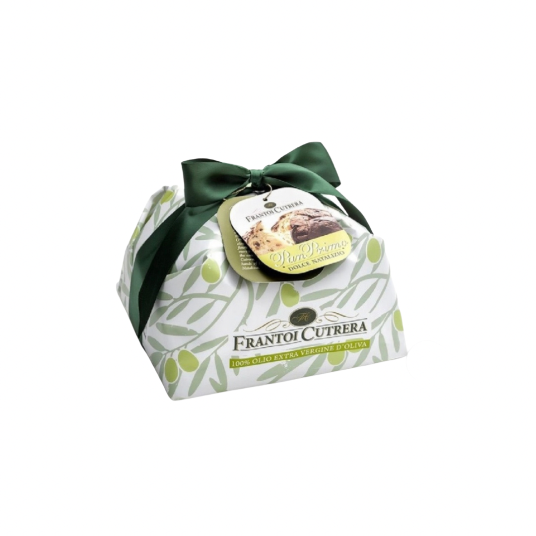 Frantoi Cutrera PanPrimo Dolce Natalizio Panettone with Green Ribbon CUT-P001