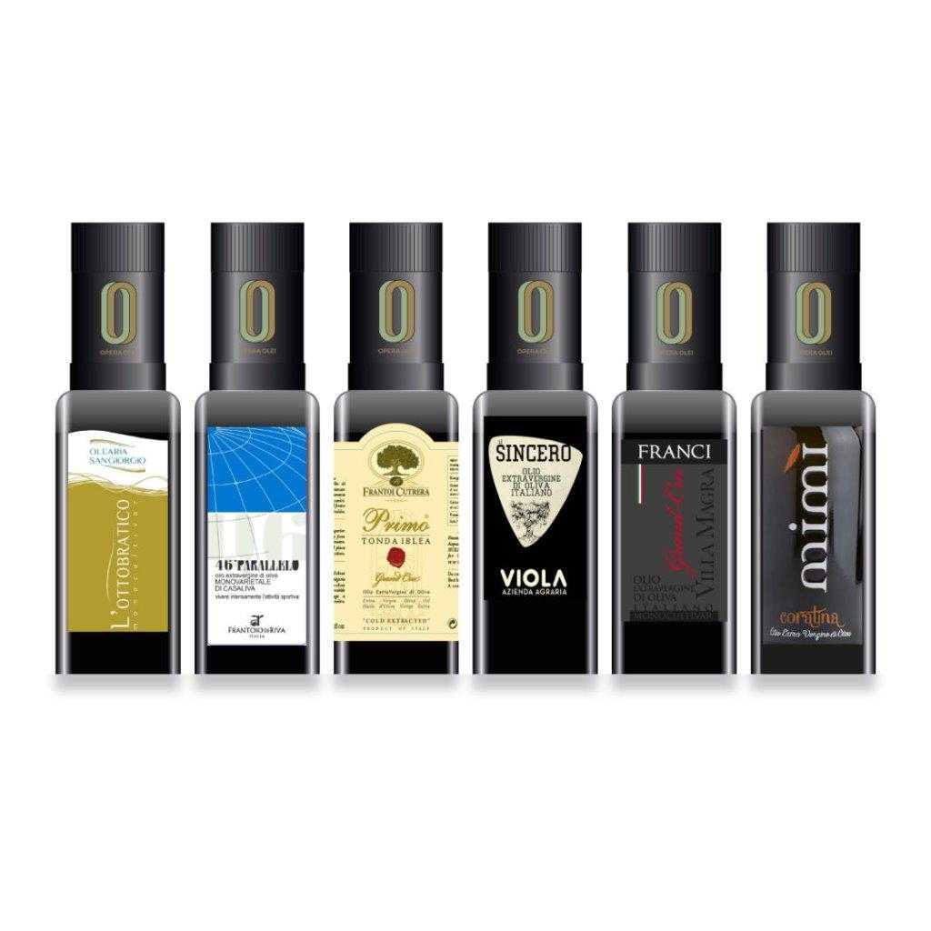 Opera Olei Gift Tasting Set 6 x 100ml Bottles Extra Virgin Olive Oil  OLI-079